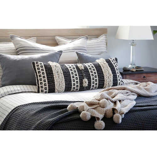 ZUMA BLANKET COLLECTION - CHARCOAL-Bedding and Linens-Anecdote