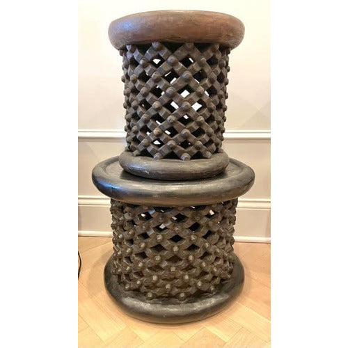 African Carved Wood Stool