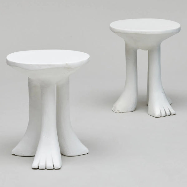 John Dickinson Plaster Side Tables, Vintage