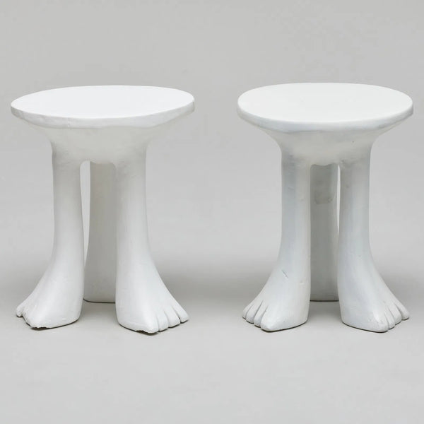 John Dickinson Plaster Side Tables, Vintage