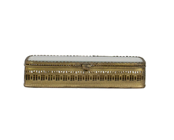 Victorian Style Brass and Glass Box
