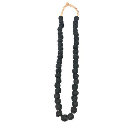 African Black Beaded Necklace - Small