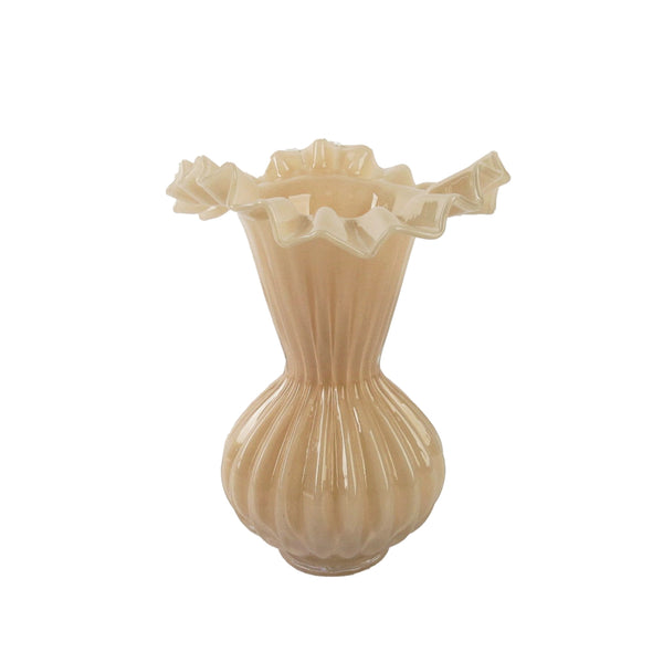 Chamgpagne Rumple Glass Vase