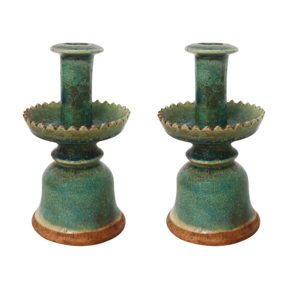 Chinese Candlestick Holders, pair