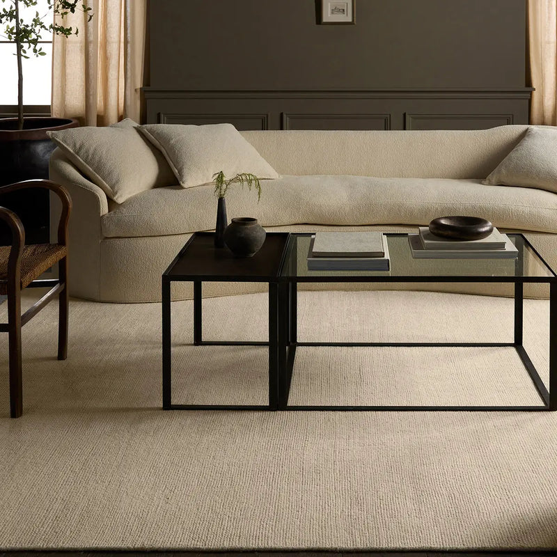 Simon Rug (Antique White and Fog)