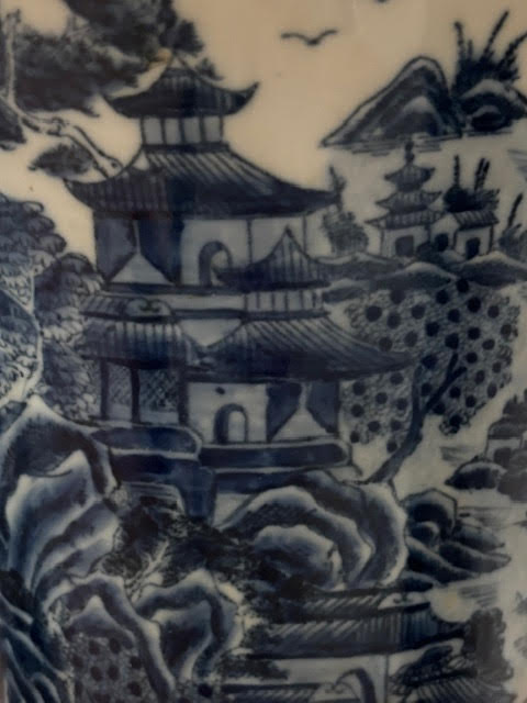 Blue and White Chinoiserie Vase - Anecdote