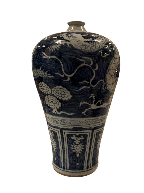 Blue and White Mei Ping Dragon Vase - Anecdote