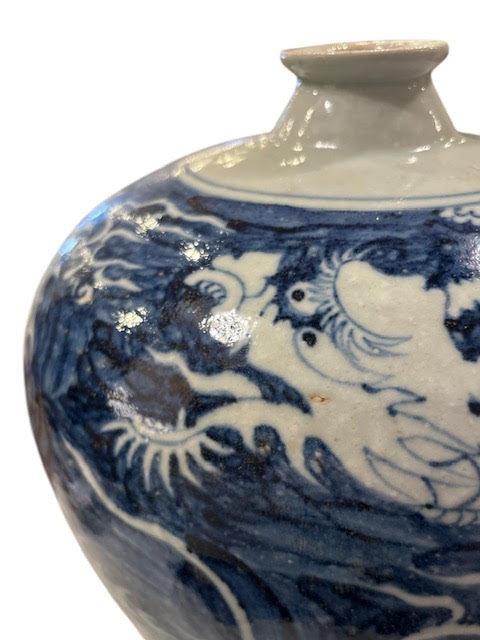 Blue and White Mei Ping Dragon Vase - Anecdote