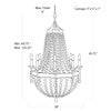 Frosted Crystal Bead Chandelier - Anecdote