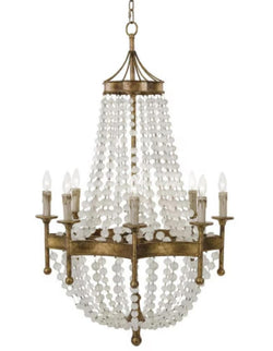 Frosted Crystal Bead Chandelier - Anecdote