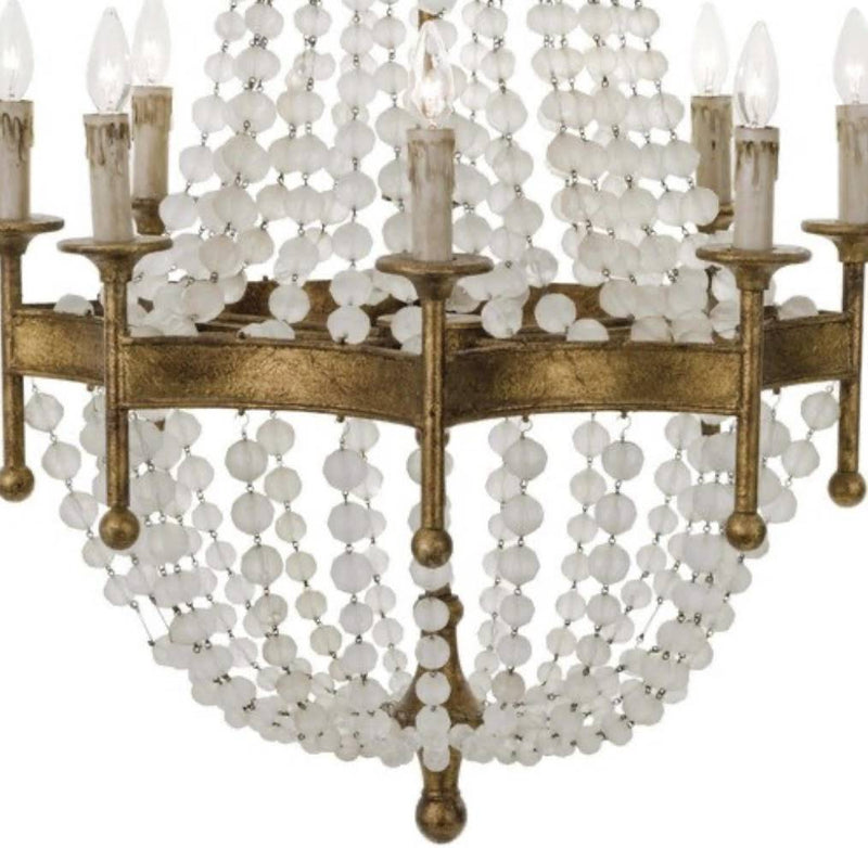 Frosted Crystal Bead Chandelier - Anecdote