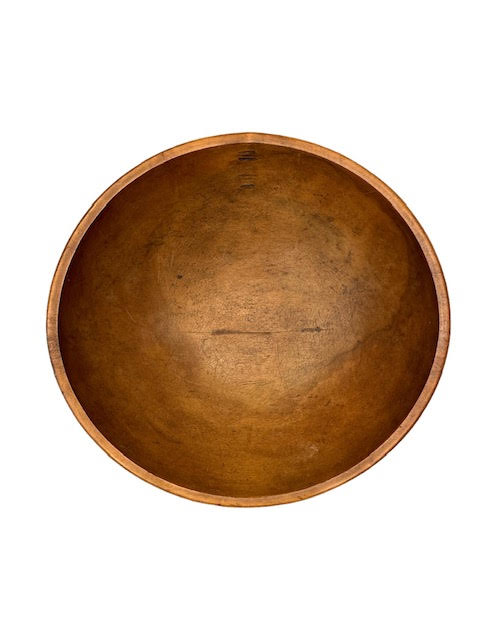 Large Wooden Bowl, Vintage - Anecdote