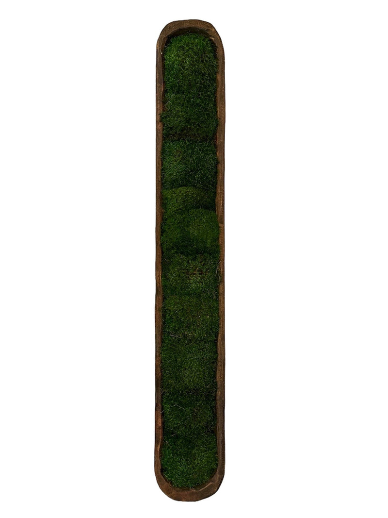 Long Slender Dough Bowl with Moss - Anecdote