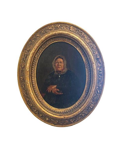 Pair of Victorian Portraits, Antique - Anecdote