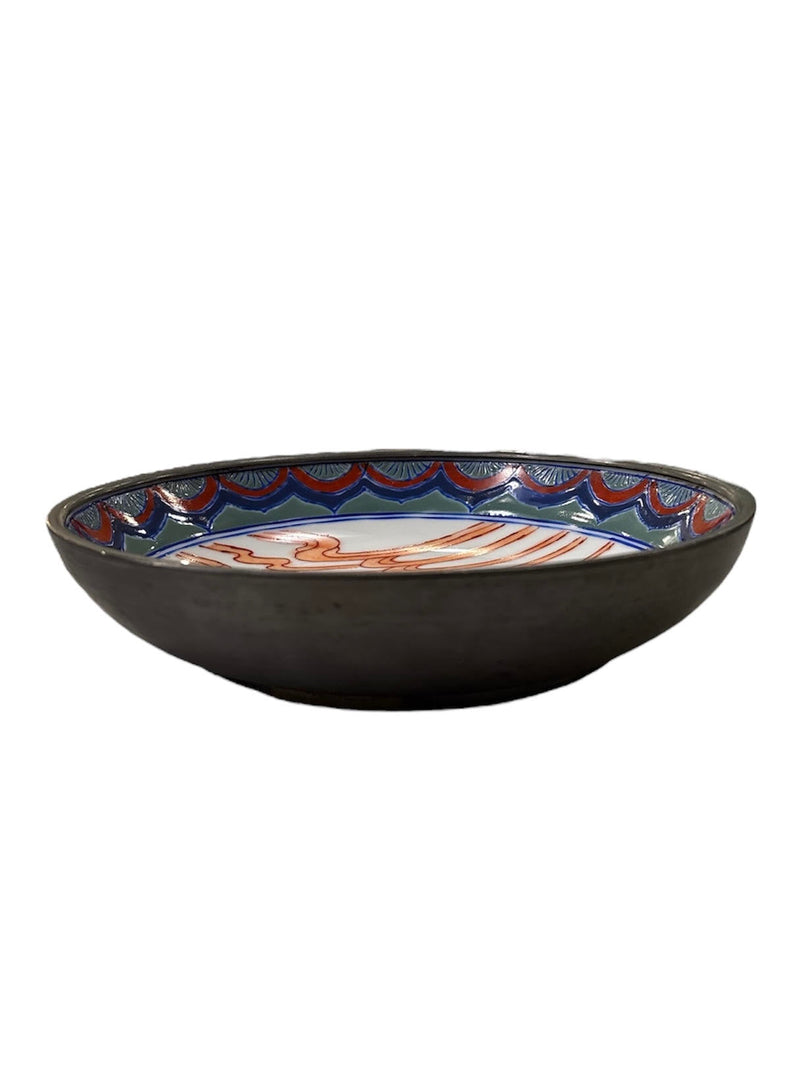 Porcelain and Pewter Bowl, Vintage - Anecdote