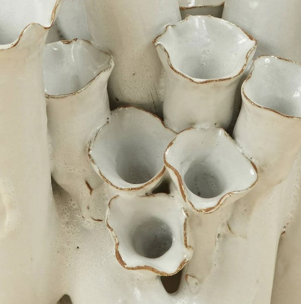 Sea Flowers Coral Ceramic Vase - Anecdote