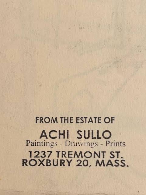 Sketchbook Artwork by Achi Sullo, Vintage, Unframed - Anecdote