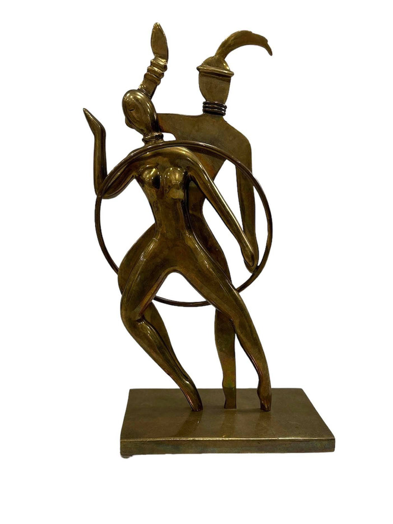 Two Dancing Figures, Brass - Anecdote