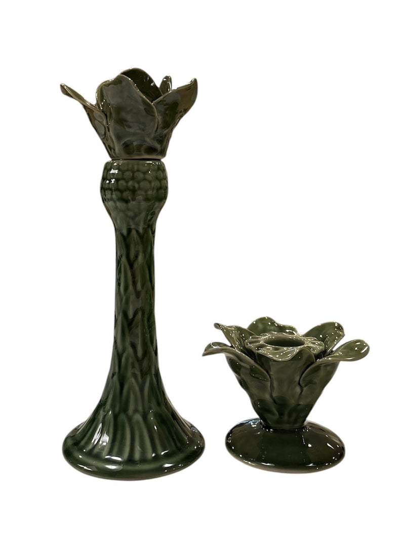 Palm Tree Ceramic Candle Holder