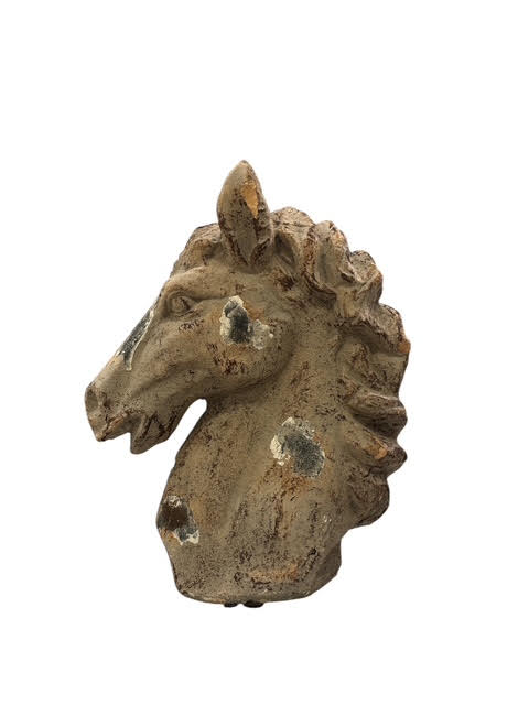 Rustic Concrete Horses