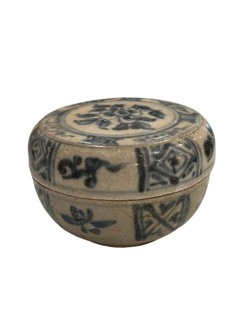 19th Century Chinese/Vietnamese Stoneware Covered Boxes