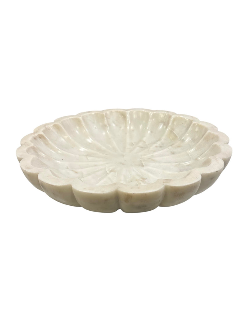 Scalloped Marble Bowl
