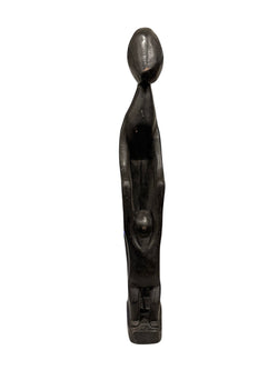 Carved Statue of Woman and Child