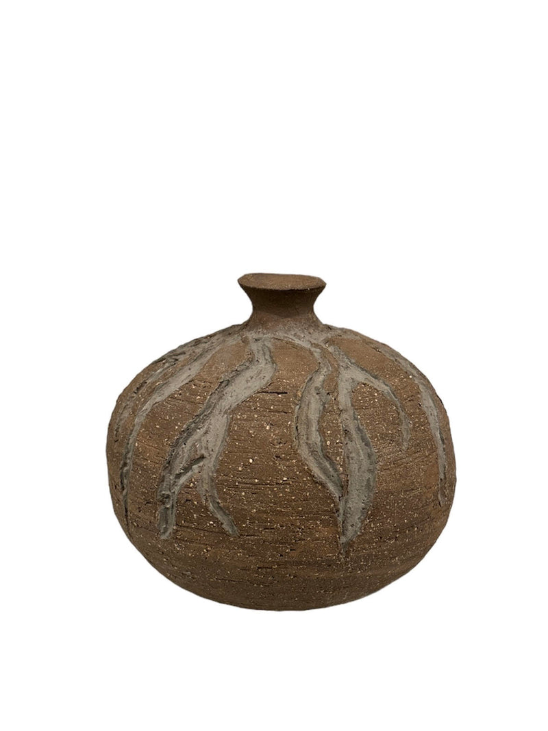 Carved Pottery Vase