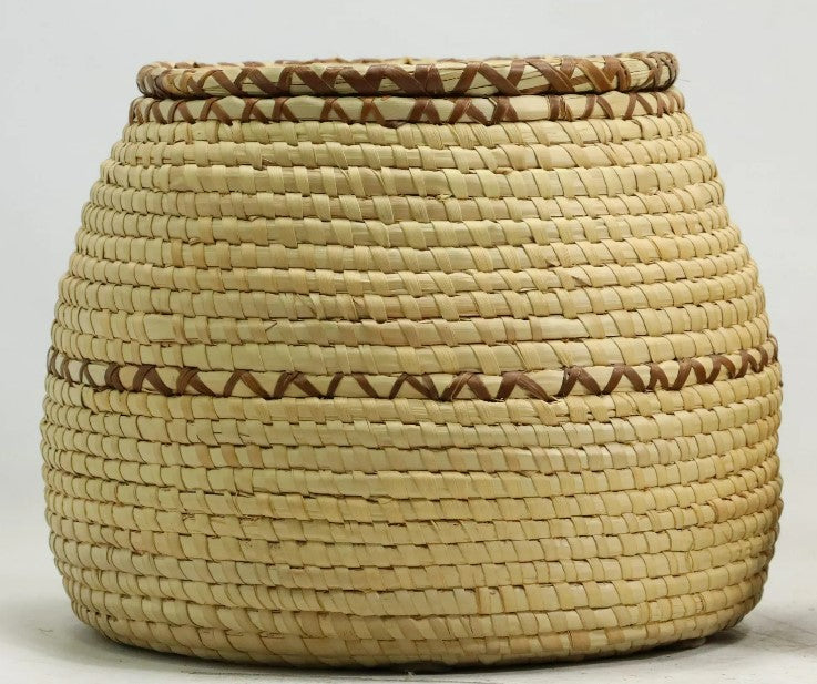Zuni, Owambo Wicker Reed Decorated Baskets, Vintage