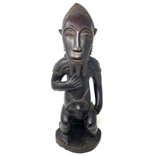 Carved African Statue of Tribal Man