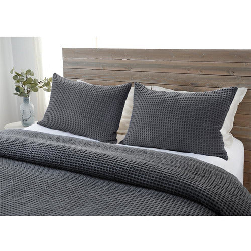 ZUMA BLANKET COLLECTION - CHARCOAL-Bedding and Linens-Anecdote