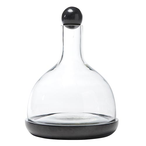 Marble and Glass Wine Carafe