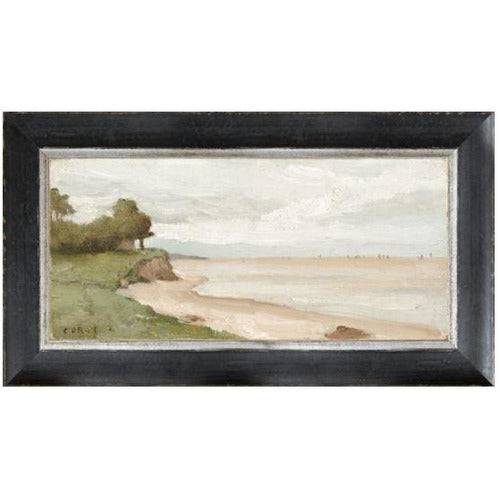 Beach Near Etretat Framed Print - Anecdote