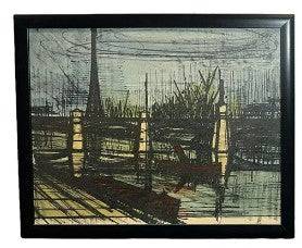 Bernard Buffett Canal Scene Prints, Signed - Anecdote