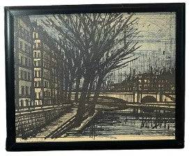 Bernard Buffett Canal Scene Prints, Signed - Anecdote