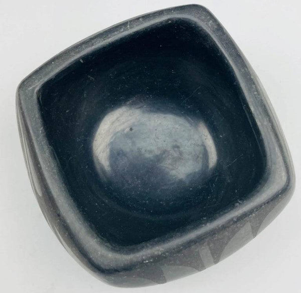 Blackware Pottery Bowl, Handcrafted - Anecdote