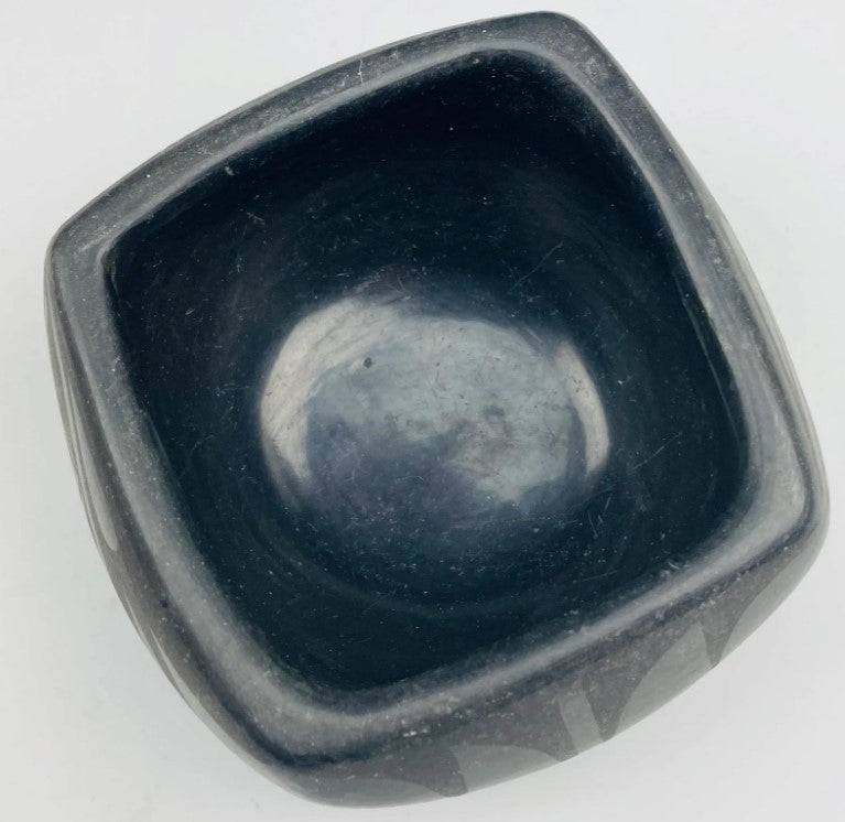 Blackware Pottery Bowl, Handcrafted - Anecdote