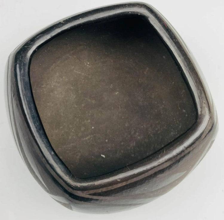 Blackware Pottery Bowl, Handcrafted - Anecdote