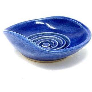Blue Pottery Pinched Trinket Dish - Anecdote