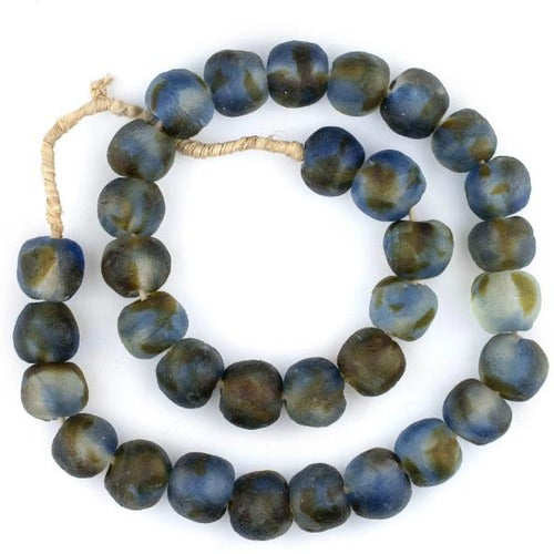Jumbo Swirl Recycled Glass Beads