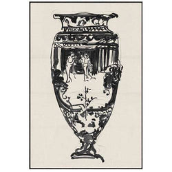 Cheret Vase II Framed Print - Anecdote
