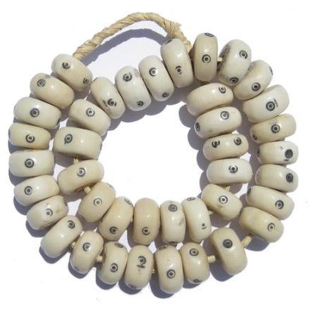 Large Eye Design Bone Beads