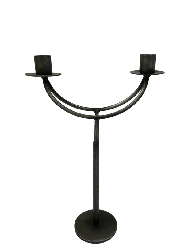 Forged Iron Double Candle Holder - Anecdote