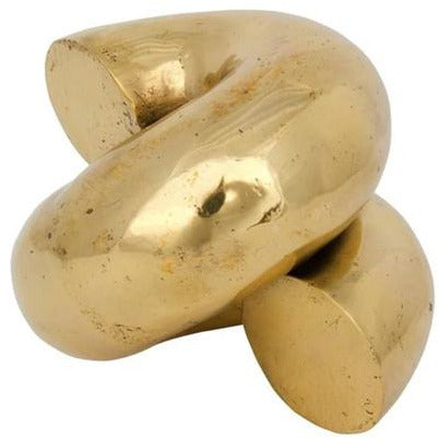 Coiled Brass Sculpture-Décor-Anecdote