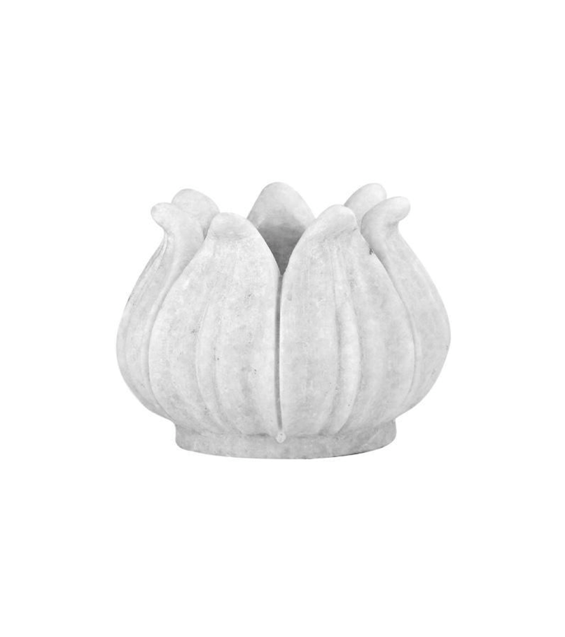 marble pot planter Marble Lotus Flower Planter