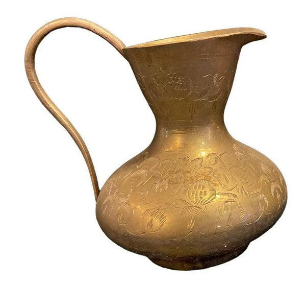 Mid Century Brass Vessel, Vintage - Anecdote