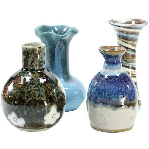 Mid-Century Glazed Studio Pottery Modern Vases - Anecdote