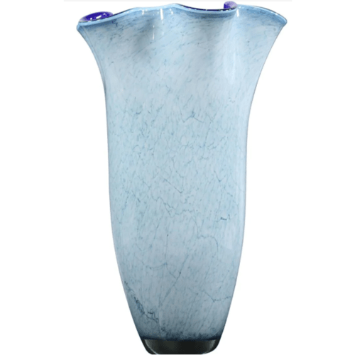 Mid Century Modern Blue Vase - Anecdote