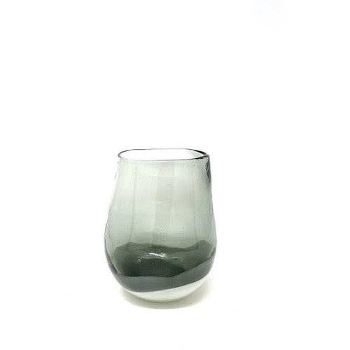 Mid-Century Modern Grey Glass Vase - Anecdote