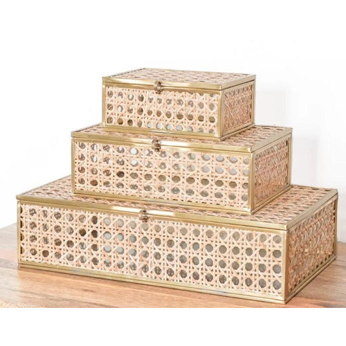 Natural Cane Boxes